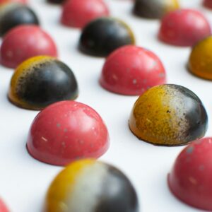 Handmade tasty natural chocolate bonbons