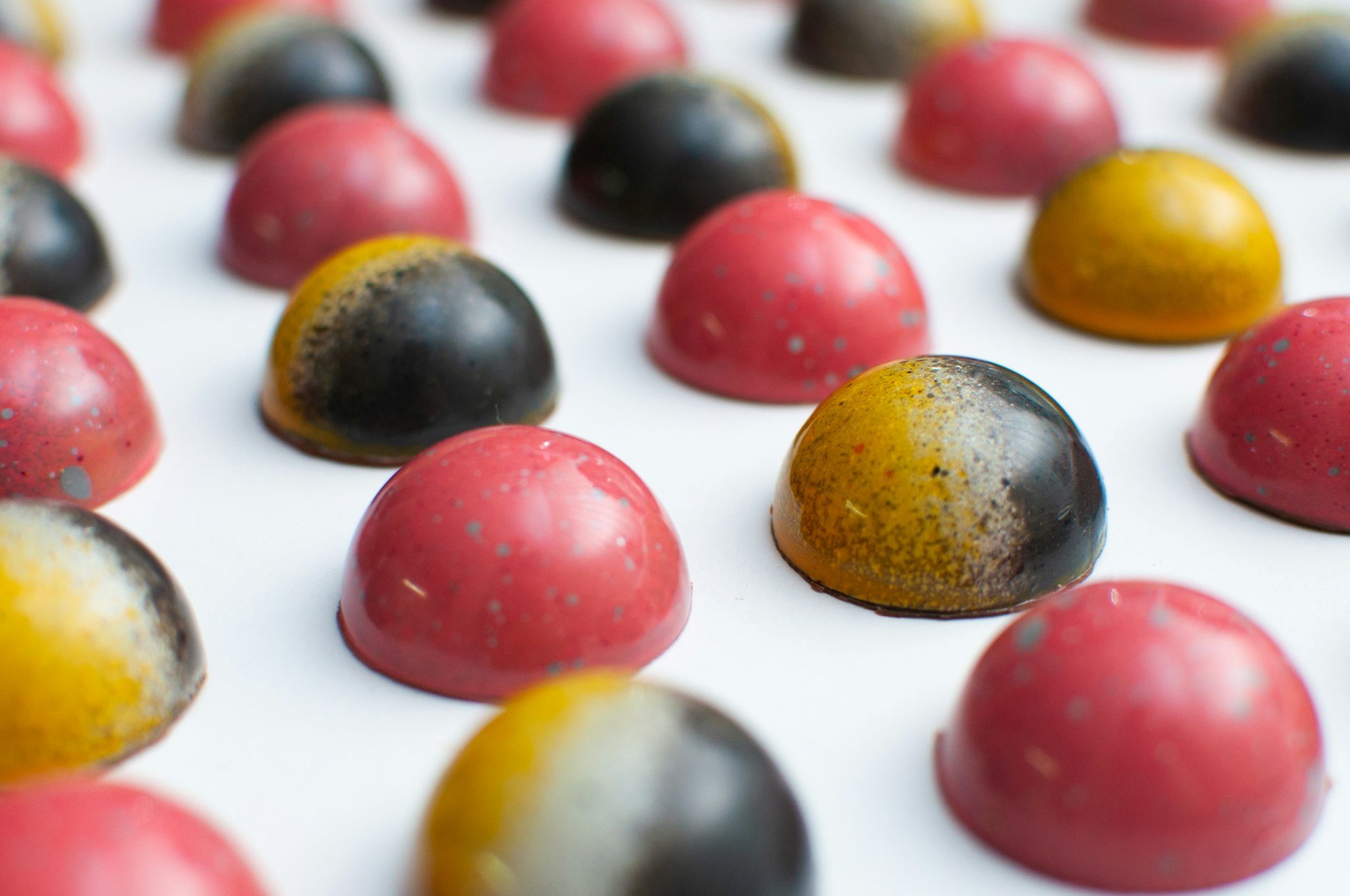 Handmade tasty natural chocolate bonbons